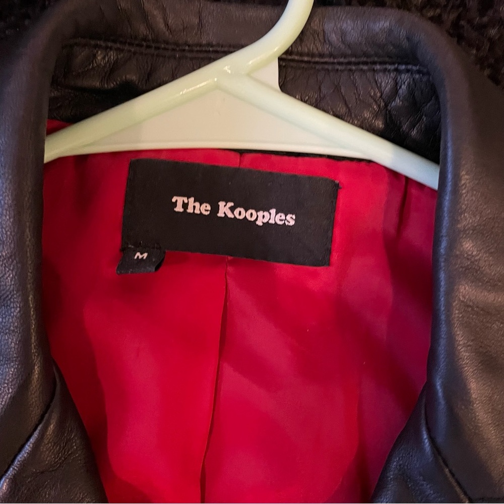 The Kooples black leather biker jacket